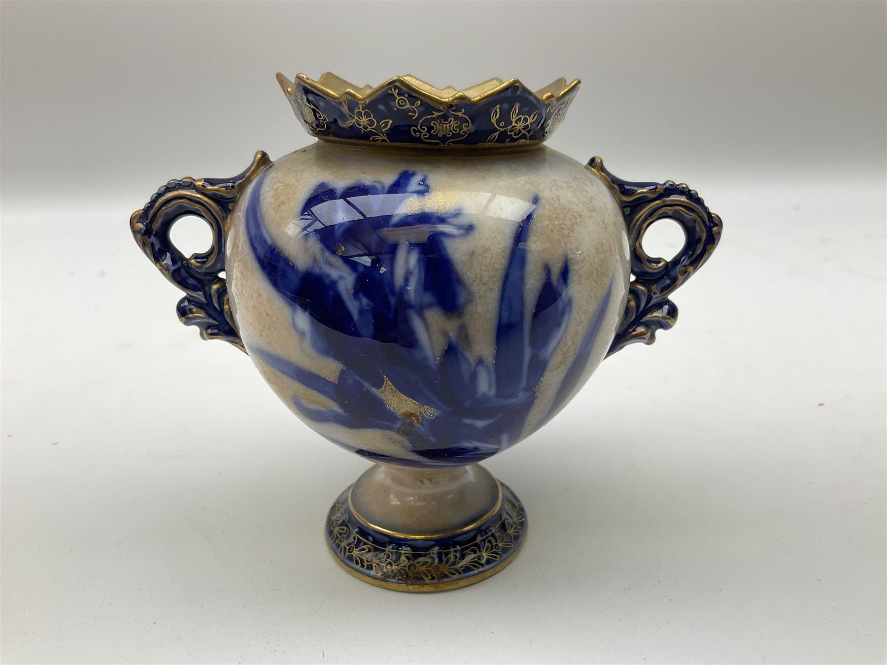 Clarice Cliff for Newport Pottery Delicia pattern bowl, D20cm, Victorian Wedgwood oval tea pot retailed by Goode & Co and in the Bamboo pattern and three other items
