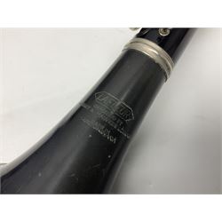 F. Buisson Dallas London oboe, serial no.5434; Boosey & Hawkes Lafleur clarinet, serial no.807004; and incomplete Boosey & Hawkes Regent clarinet, serial no.372169; each in fitted carrying case (3)