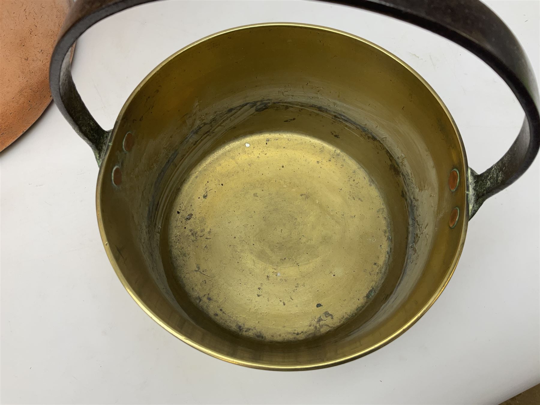 19th century twin handled copper tea urn, with a brass tap, together