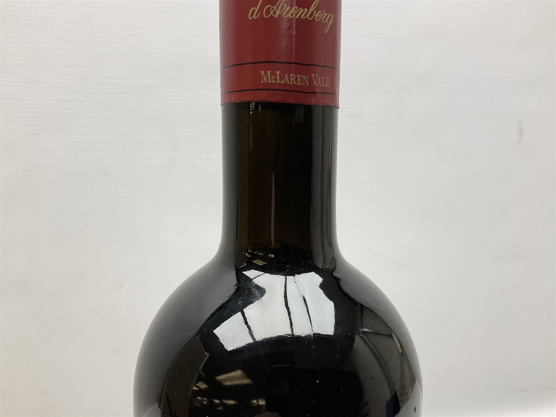 D`Arenburg 2007 The dead Arm Shiraz, 1.5 litre, 14%, together with Grahams 2001 crusted port, 75cl, 20%, both boxed 