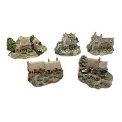 Five Lilliput Lane models comprising Bluebell Farm, Anne Hathaway 1989, Armada House, Green Gables and Summer Days, all boxed