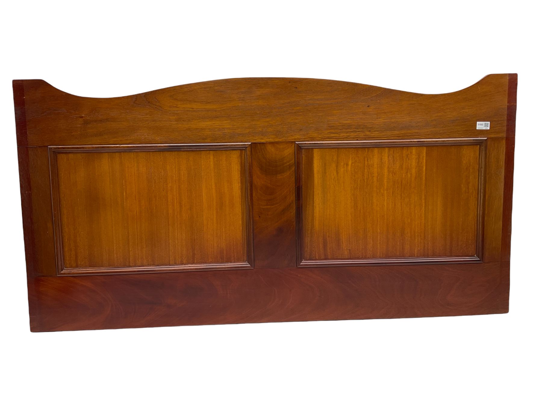 20th century mahogany four poster divan bed surround, panelled