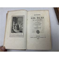  Coelebs; In Search of a Wife, fifth edition in two leather bound volumes London 1809, together with Tome Troisieme; Histoire De Gils Blas De Santillane, two leather bound volumes Paris 1831 and Dramatic Miscellanies one leather bound volume London 