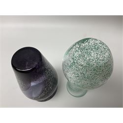 Collection of Caithness glass vases and dishes, to include mottled and swirl designs,  largest 20cm (23)