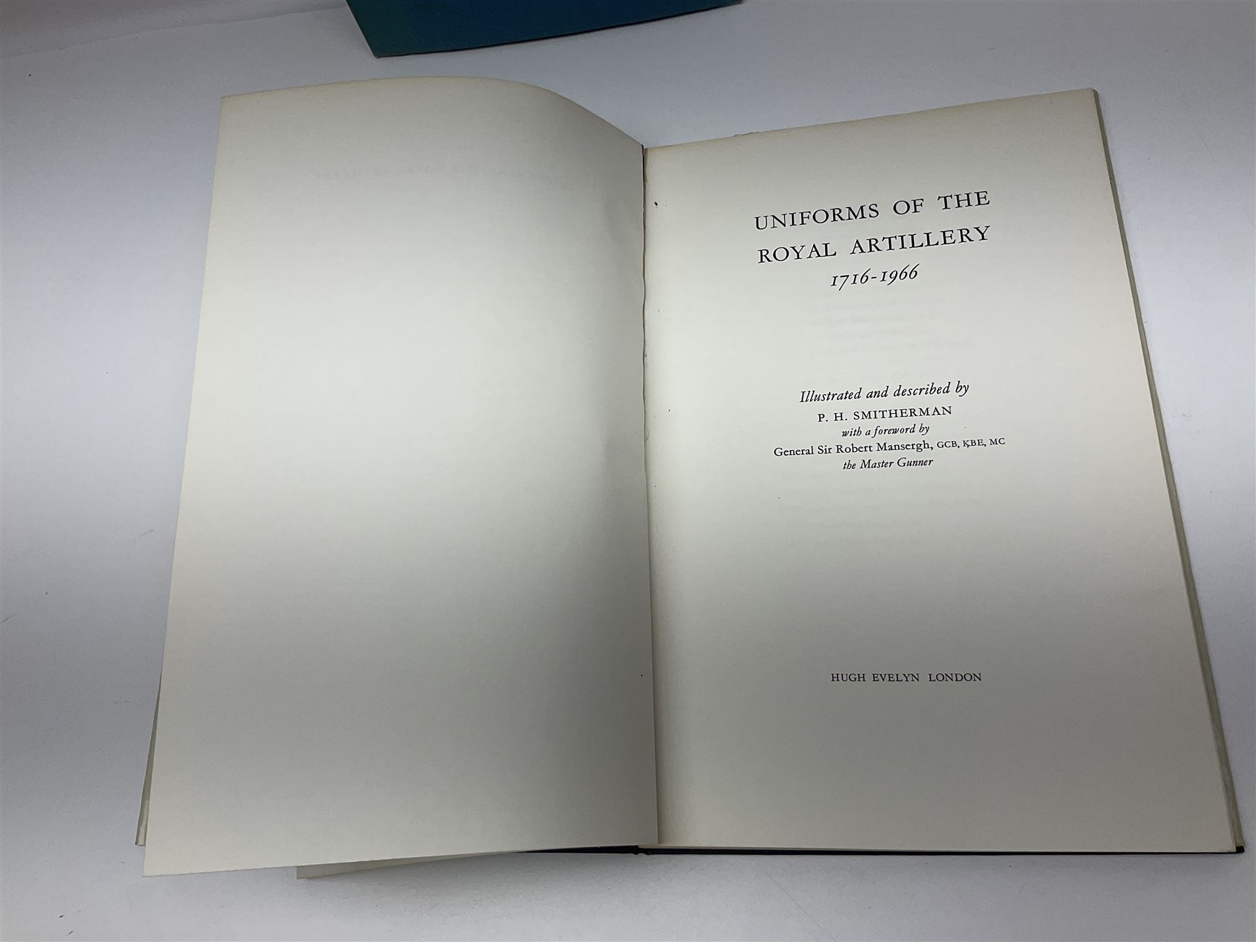 Set of six 1960s books on British Uniforms published by Hugh Evelyn London comprising Cavalry Uniforms of the British Army, Uniforms of the Royal Artillery, Uniforms of the Scottish Regiments, Uniforms of the Yeomanry Regiments and Infantry Uniforms of the British Army Series 1 & 2; all with dustjackets
