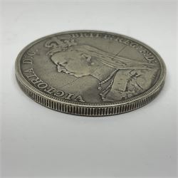 Queen Victoria 1891 crown coin