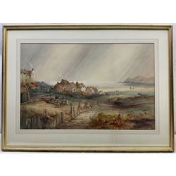 Frederick William Booty (British 1840-1924): Runswick Bay, watercolour signed and dated 1905, 44cm x 68cm