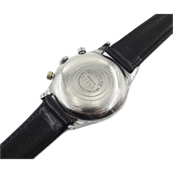  Pierce Chronographe Aviator chrome wristwatch calibre 134 patented no 23466  