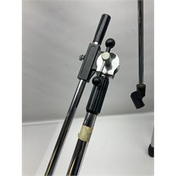 Shure SM58 Dynamic microphone; in original bag with paperwork; Shure Prologue 10H-LC Dynamic microphone; boxed; each with cable and tubular chrome adjustable stand (4)