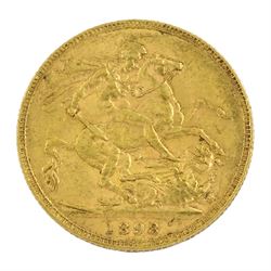 Queen Victoria 1898 gold full sovereign coin