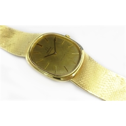  Omega de ville 18ct gold automatic bracelet wristwatch boxed 68.5gm  