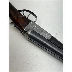 SHOTGUN CERTIFICATE REQUIRED - H Akrill of Beverly 12-bore double trigger boxlock ejector side-by-side double barrel shotgun with 66cm(26