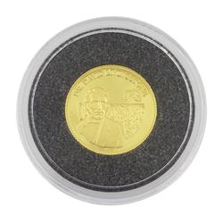 Bank of Zambia 1999 fine gold 1/25 ounce