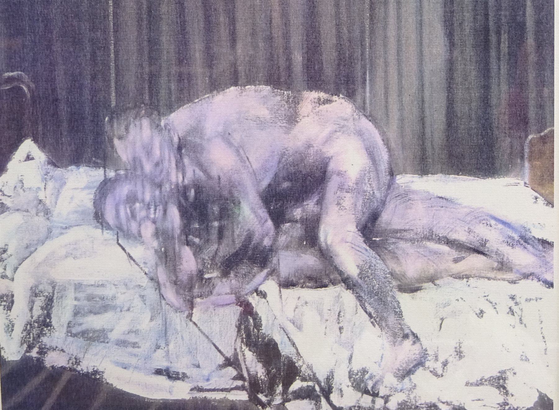 Francis Bacon (British 1909-1992): 'Two Figures 1953', artist's proof lithograph signed and marked e.a. in pencil 41cm x 28cm
Provenance: with Belmain Antiques, Ripon; Robert Simms Hampstead; with J Y Poucher, Vernon, France, label verso

