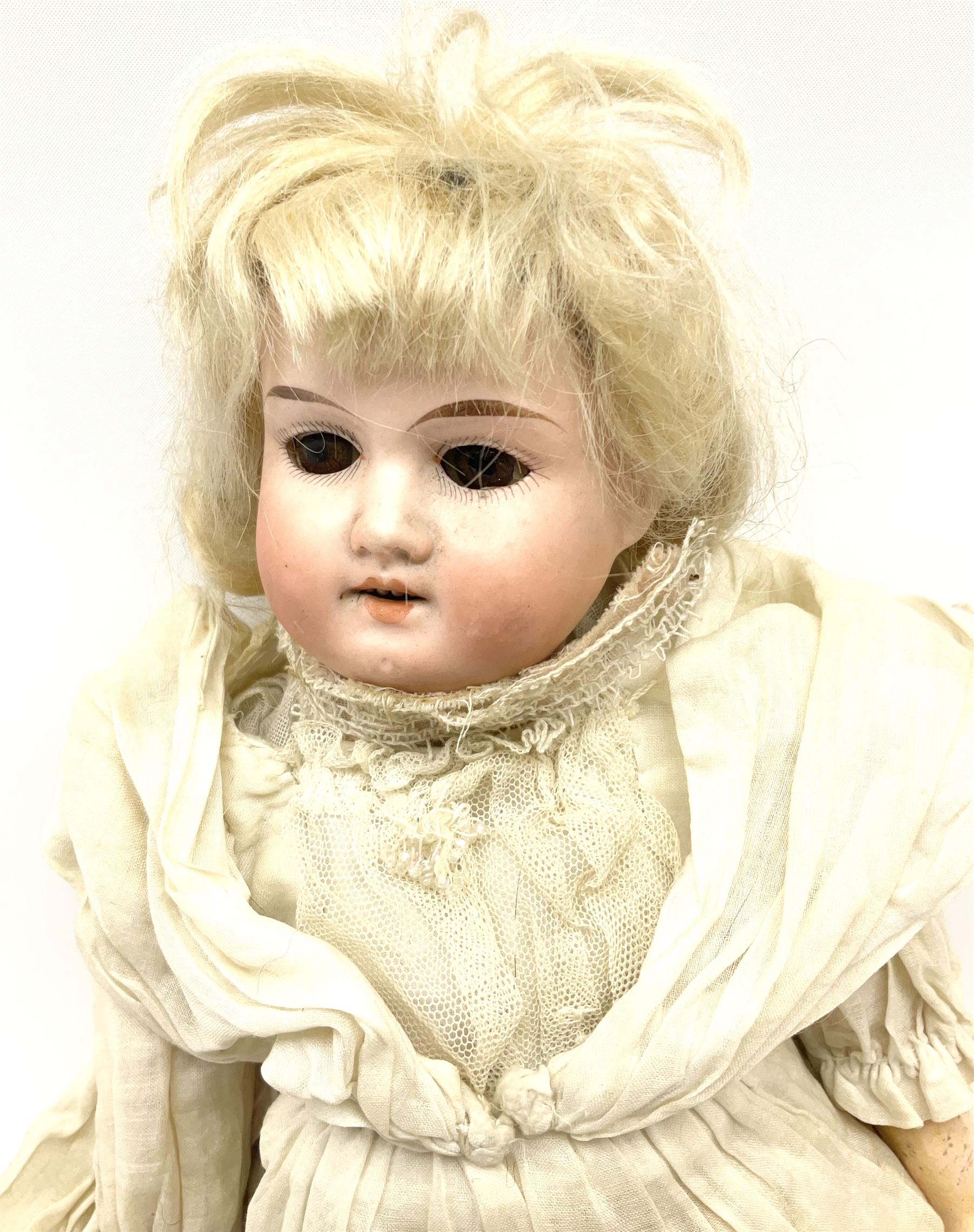 Armand Marseille Koppelsdorf bisque head doll with applied hair