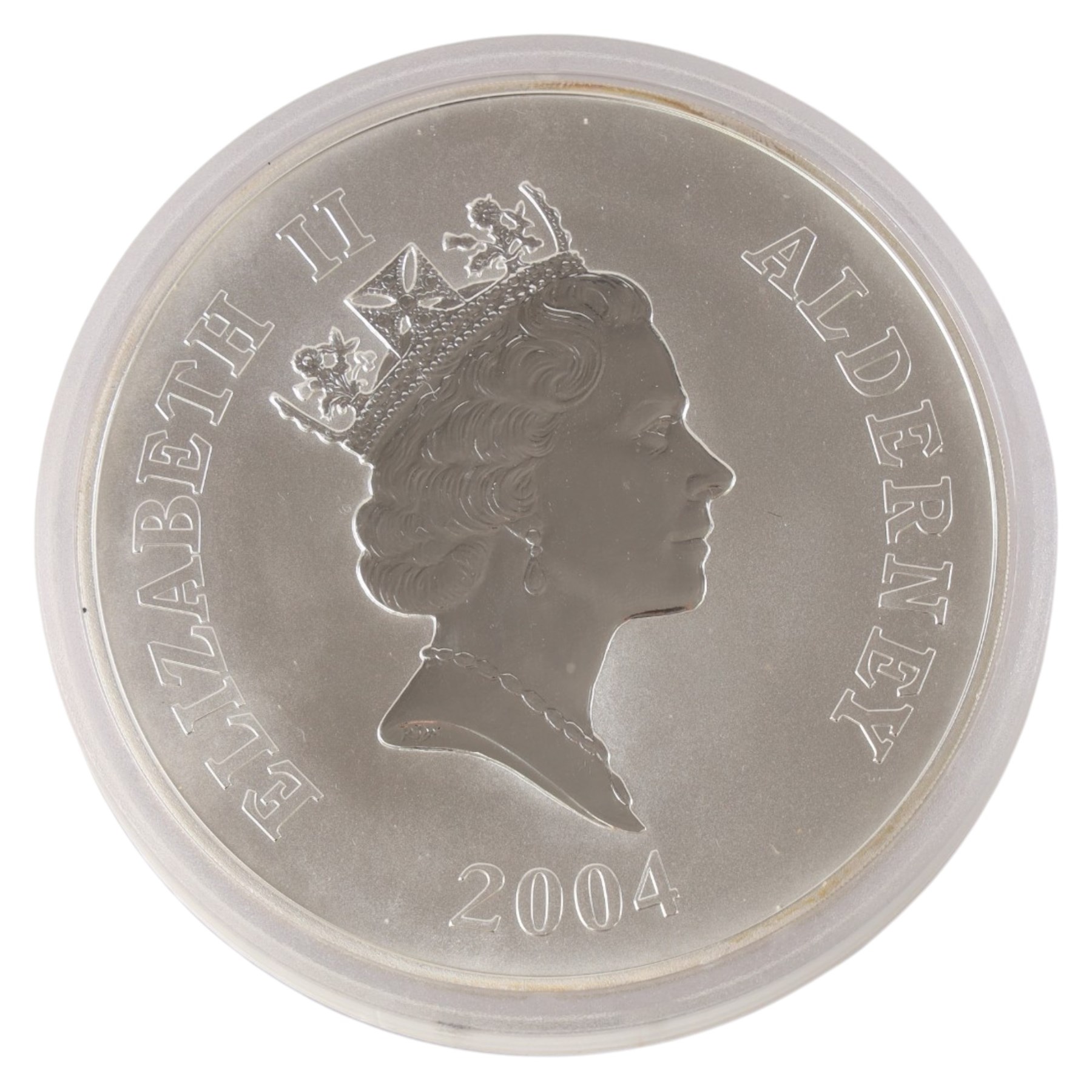 The Royal Mint Alderney 2004 '60th Anniversary of D-Day' one kilogram fine silver fifty pound coin, cased with certificate