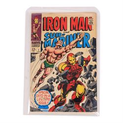 Two Marvel Silver Age comic books, comprising 1968 one-shot 'Iron Man and Sub-Mariner' #1 and 1970 'The Invincible Iron Man King Size Special' #1