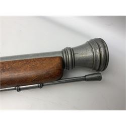 Webley Mark III .22 Sports Starting Pistol, top venting, with bakelite grips, boxed with instructions; and a reproduction Georgian Tower flintlock blunderbuss (2)
