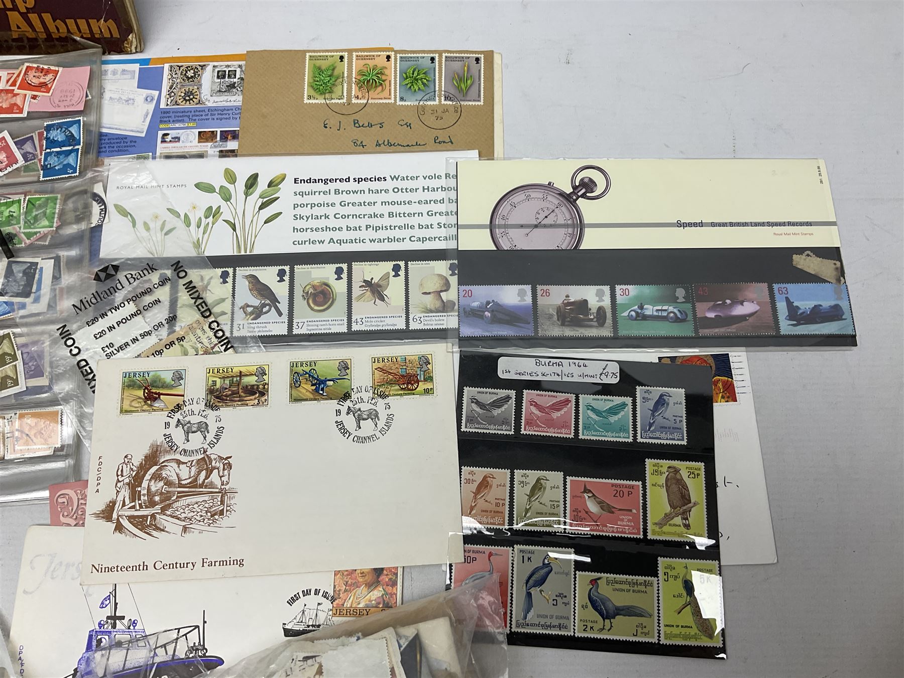 Quantity of stamps, to include British and world examples, usable postage etc, some in albums