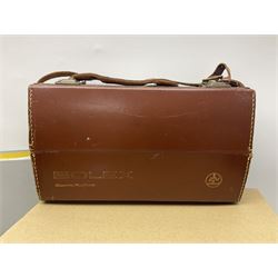 Bolex Paillard P3 Zoom Reflex camera body, serial no 38090, with 'B te S.G.D.G Som Berthiot Pan-Cinor 1:1.9 f=8a 40' lens, serial no. 40251438 in case, Kodak Brownie movie camera, Kodak model 2 Brownie movie camera and a Kodak 8 Movie Projector A-15G and other camera equipment 