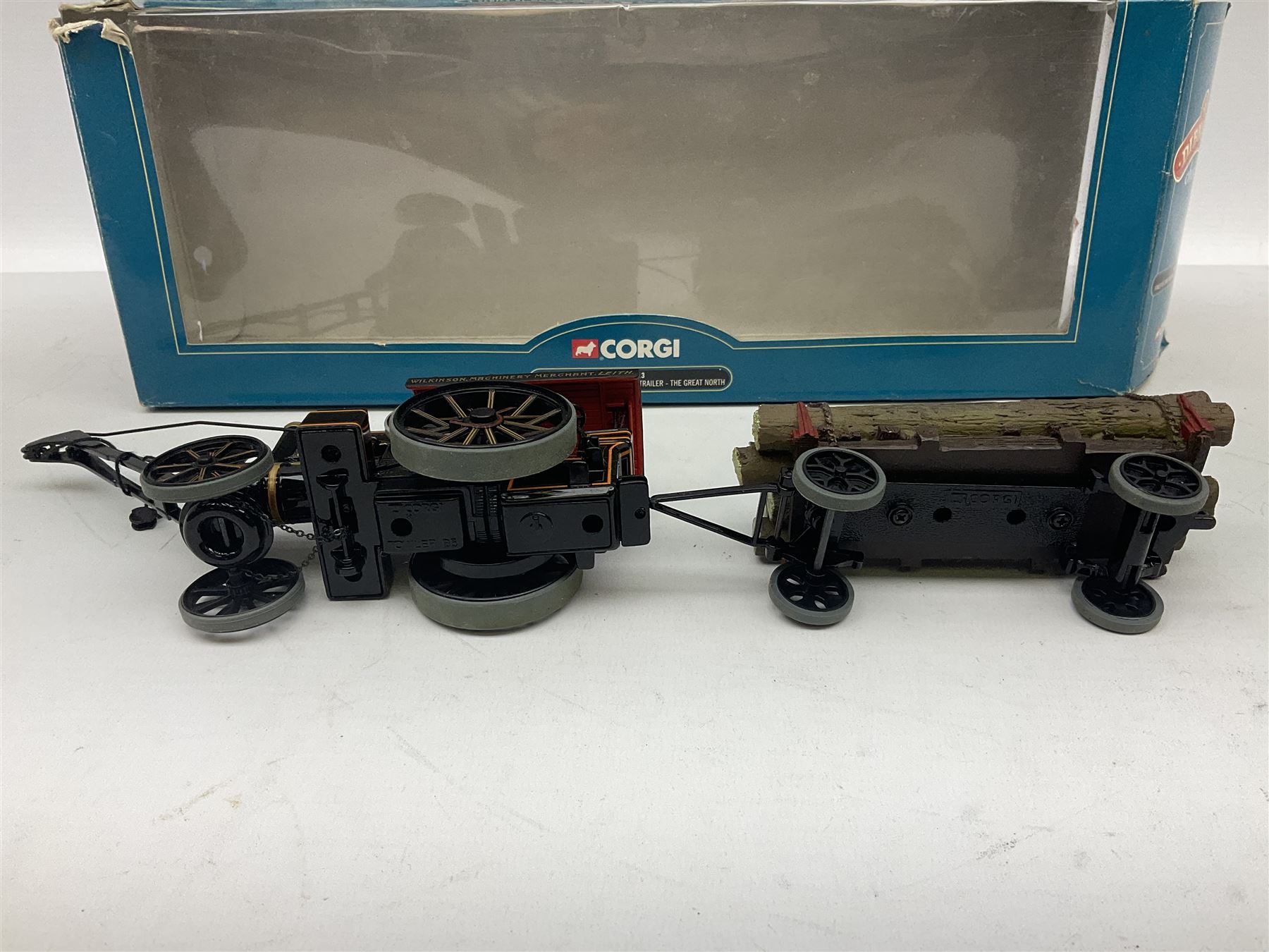 Five boxed Corgi die-cast models comprising ‘Dibnah’s Choice’ Sentinel Dropside wagon and Fowler B6 Crane Engine and Trailer, Albion Caledonian lorry, Texaco tanker and Wall’s AEC trailer