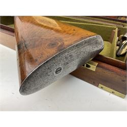 William Ling of London 15-bore double barrel side-by-side percussion shotgun, No.168, the 74cm (29