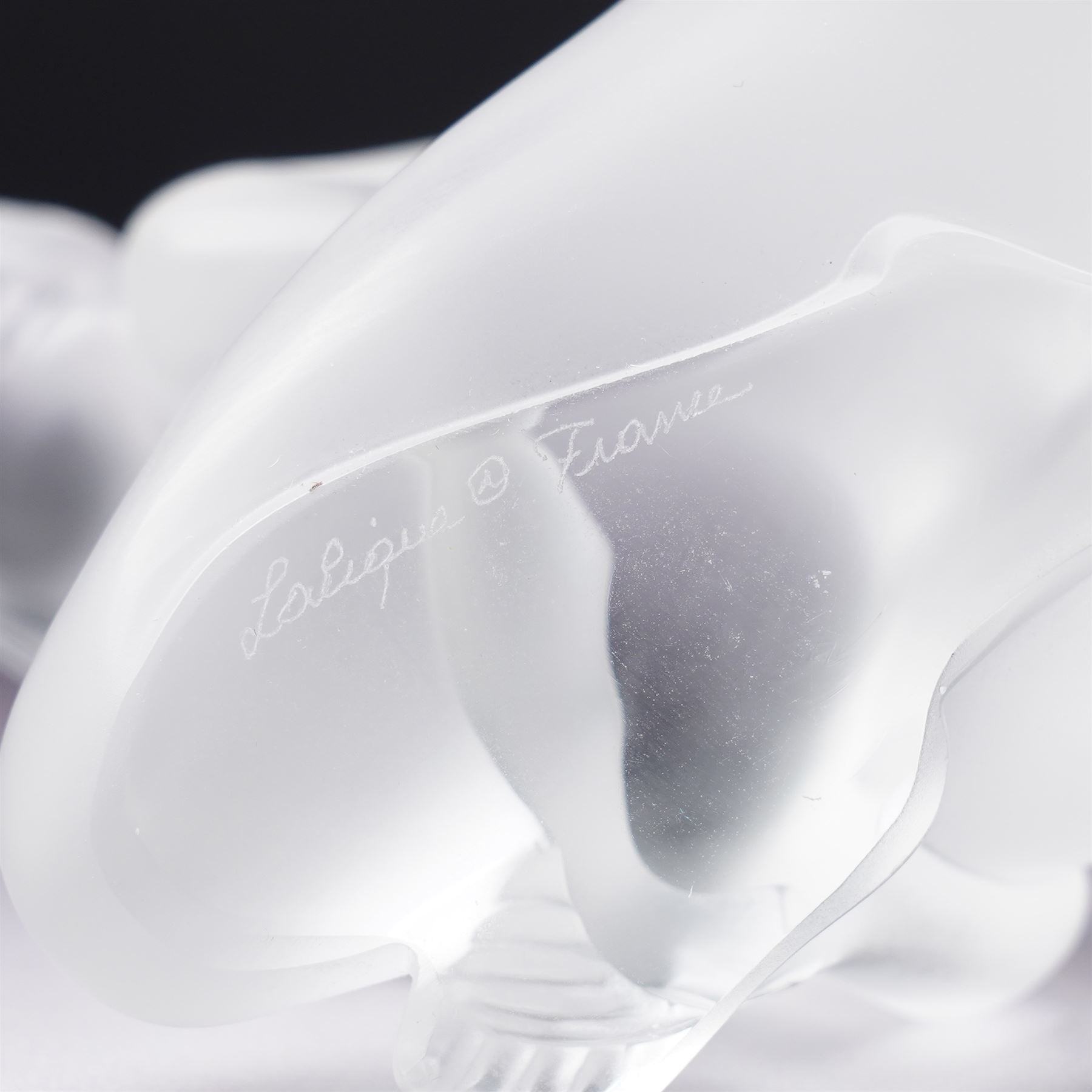 Lalique frosted glass figure 'Nude Venus' inscribed 'Lalique, France' H9.5cm