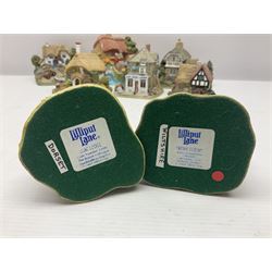 Ten Lilliput Lane, including Owl and the Pussycat, Bobby Blue, The Lobster Pot, Davy Jones Locker etc, all with original boxes 