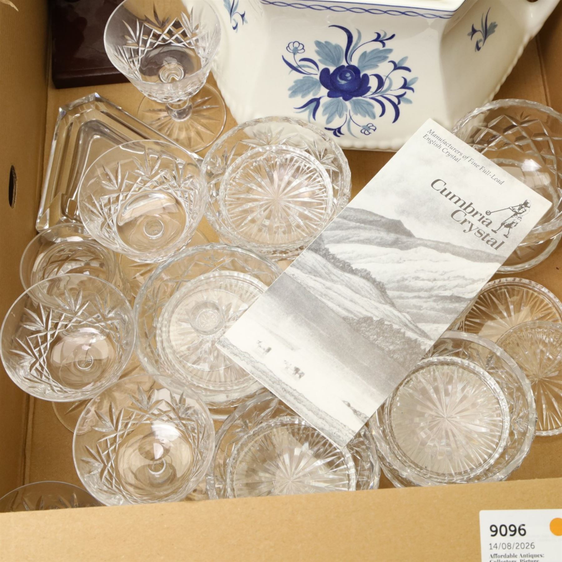 Royal Doulton figure Bedtime HN1978, plated entree dish, other plated items, tea set and other items in three boxes