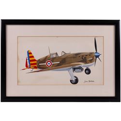 John Batchelor (British 1936-2019): Aircraft Studies, set of eleven gouaches variously signed and inscribed, max 35cm x 52cm (11)
