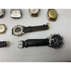 Collection of wristwatches including Roamer, Curtis, Herald, Geneve and Onsa and a Draper Vernier Caliper