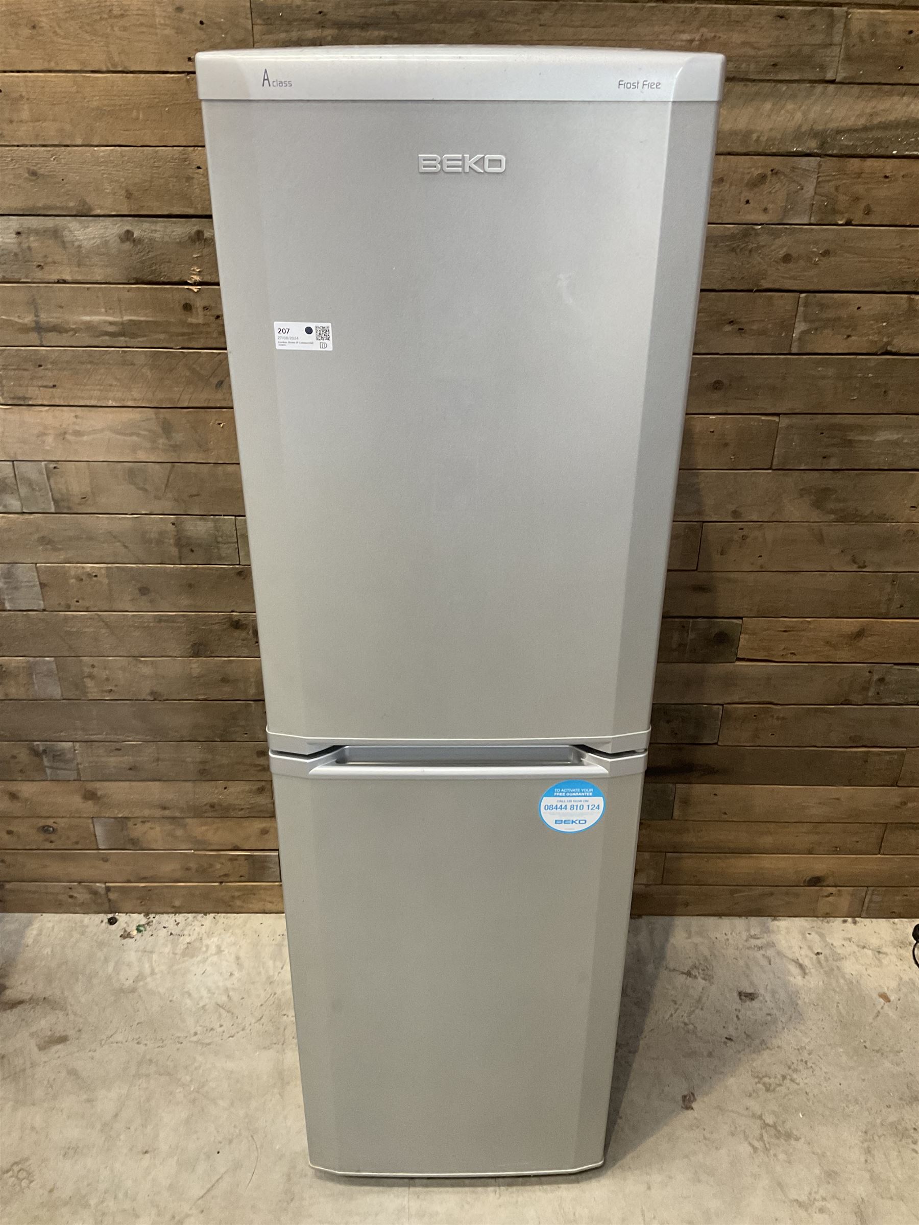 Beko half and half fridge freezer