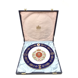  Spode Royal Welch Fusiliers plate Ltd.ed of 40/500 by Mulberry Hall, boxed with certificate signed by P.R.Leuchars, in card outer  