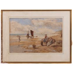 Kate Ernestine Booth (British 1868-1916): 'Ebb Tide', watercolour signed and titled 33cm x 50cm 