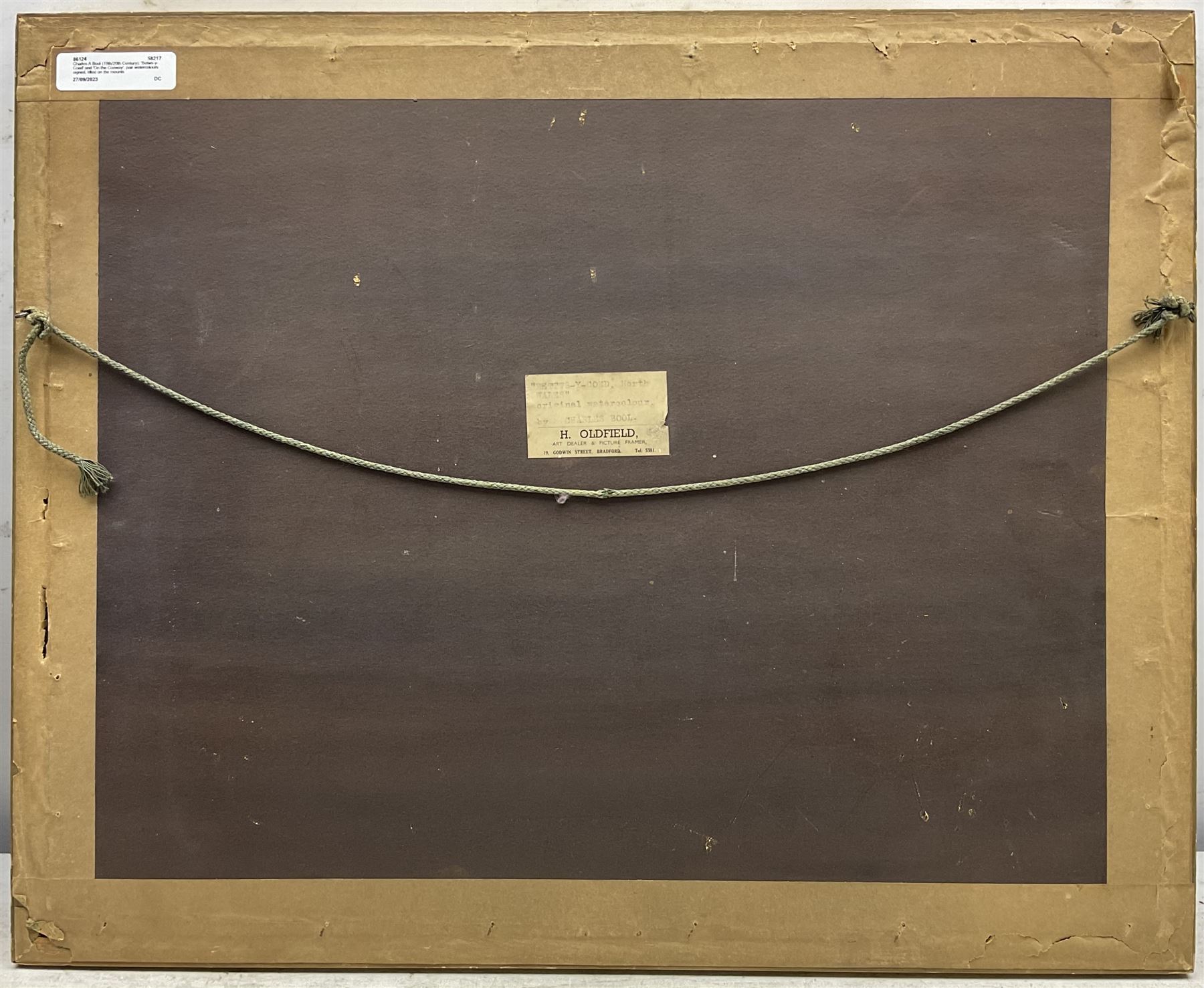 Charles A Bool (19th/20th Century): 'Betws-y-Coed' and 'On the Conway', pair watercolours signed, titled on the mounts 27cm x 37cm (2)