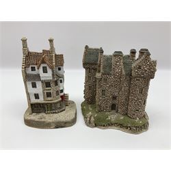 Four Lilliput Lane models from the Scottish Collection, to include Eilean Donan Castle, Claypotts Castle, John Knox House and Stockwell Tenement, all boxed 