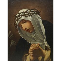 After Baldassare Franceschini (Italian 1611-1690): 'Saint Catherine of Siena', 18th century oil on canvas unsigned 61cm x 46cm