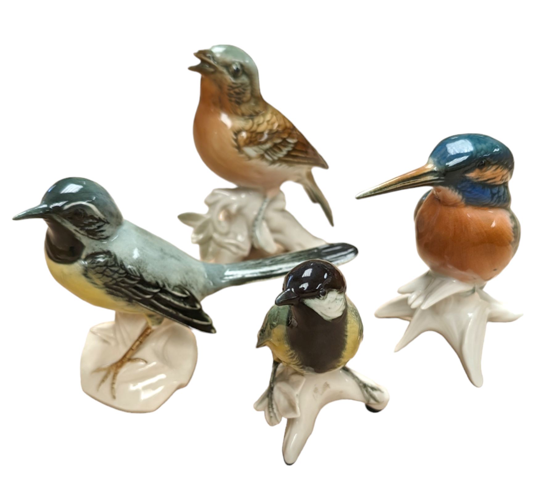 Four Karl Ens bird figurines