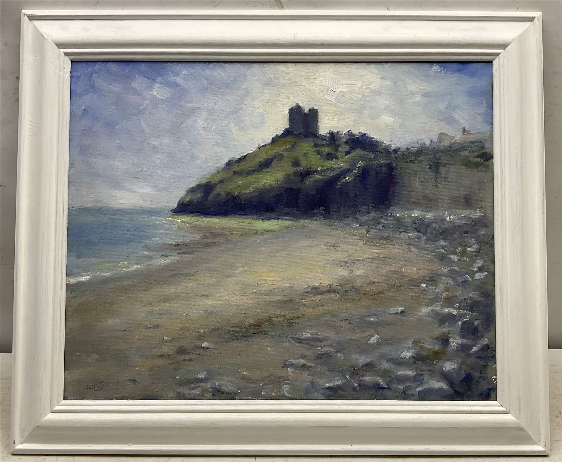 Neil Tyler (British 1945-): 'Criccieth - North Wales', oil on canvas signed, titled verso 40cm x 50cm
