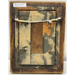 Giuseppe Costantini (Italian 1843-1894): Gentleman Threading a Needle, oil on panel signed and dated 1879, 17cm x 10cm