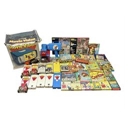 Corgi/Disney - Movie Vision, in original box, with Corgi projector, two Corgi Movie Viewers and nine films; together with 8mm film reels and strips to include Disney’s Dumbo, Mickey Mouse, Alice in Wonderland etc, most in original boxes