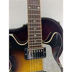 2009 Gibson ES-339 Custom sunburst electric guitar, model HB001CM, serial no.CS85319; laminated maple top and back, mahogany neck, twenty-two frets, nickel hardware with ABR-1 bridge stop bar/tailpiece and 57 Classic Humbucking pickups L101cm; in Gibson hardcase with certificate of authenticity and associated paperwork.