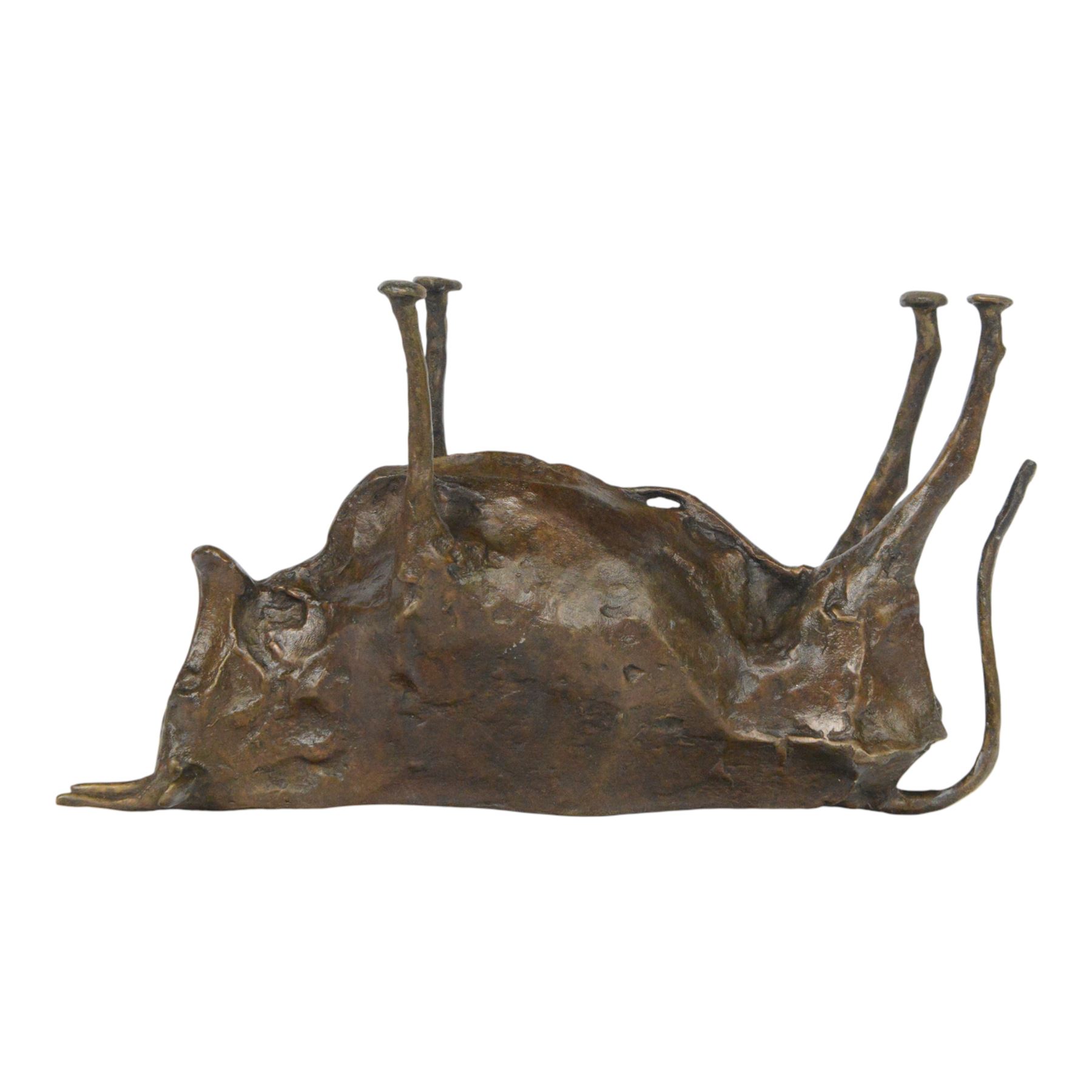 After Pablo Picasso (Spanish 1881-1973): bronze Andalusian bull, H14cm