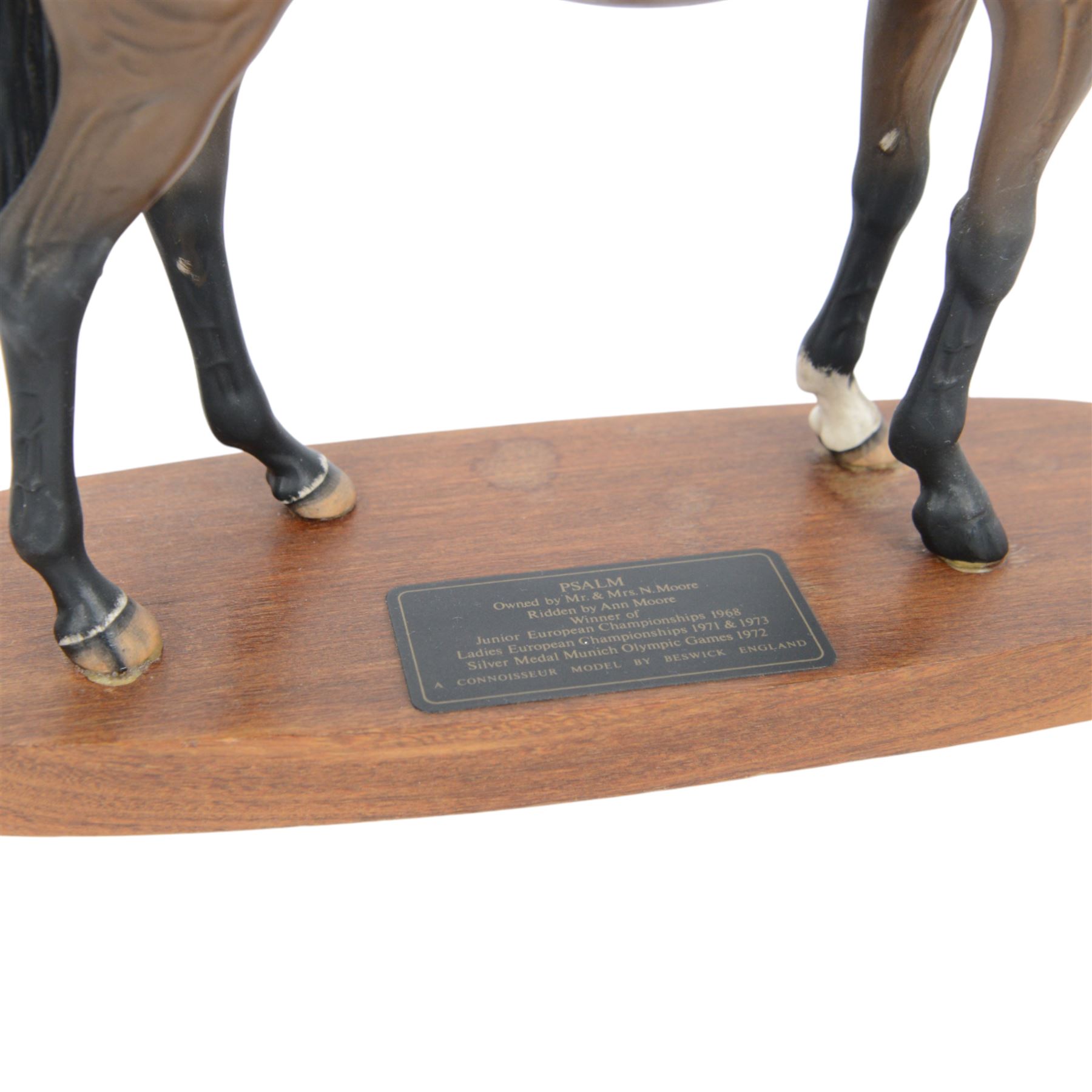 Two Beswick horses, comprising connoisseur Psalm model horse and Grey Swish Tail Horse, no 1182.