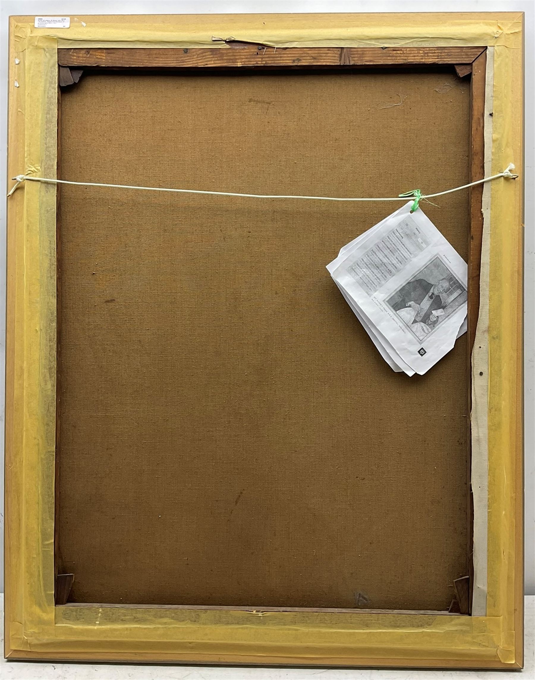 Arnold Henry Mason RA (British 1885-1963): 'The Optimist' - Portrait of H A Thompson, oil on canvas signed 90cm x 70cm
Provenance: exh. Royal Academy 1945, No.466. H A Thompson was Chairman of the London Civil Defence Welfare and a member of the London Toy Committee for Homeless Children. This was one of seven portraits Mason exhibited in the same 1945 exhibition 