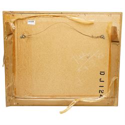 Francis Oliver Finch (British 1802-1862): Arcadian Landscape with Figures and Classical Ruins to the Distance, watercolour possibly signed 28cm x 41cm