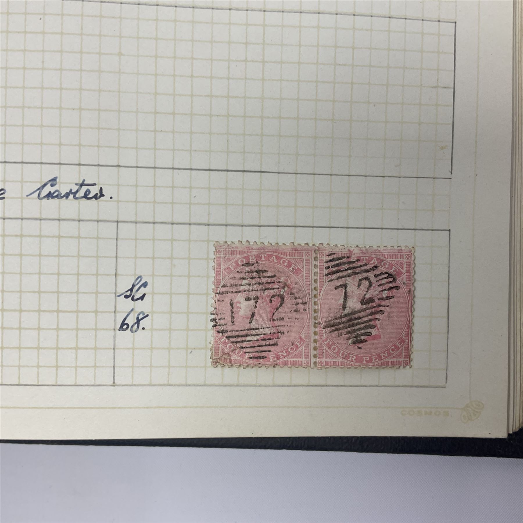 Great British and World Queen Victoria and later stamps, including imperf and perf penny reds, half penny 'bantams', King Edward VII five shillings,  Straits Settlements, Ceylon, New Zealand, Canada, India etc, housed in a single album