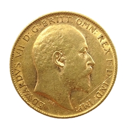  1908 gold half sovereign  