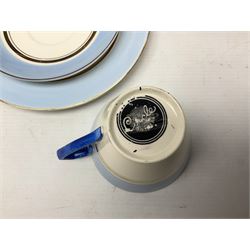 Royal Doulton wide rimmed jardinière, together with two Royal Doulton jugs, Arthur Wood jugs etc