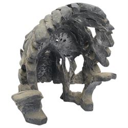 Matt Buckley, Edge sculpture, Gorilla composite bust, together with matching painting, bust H42cm 